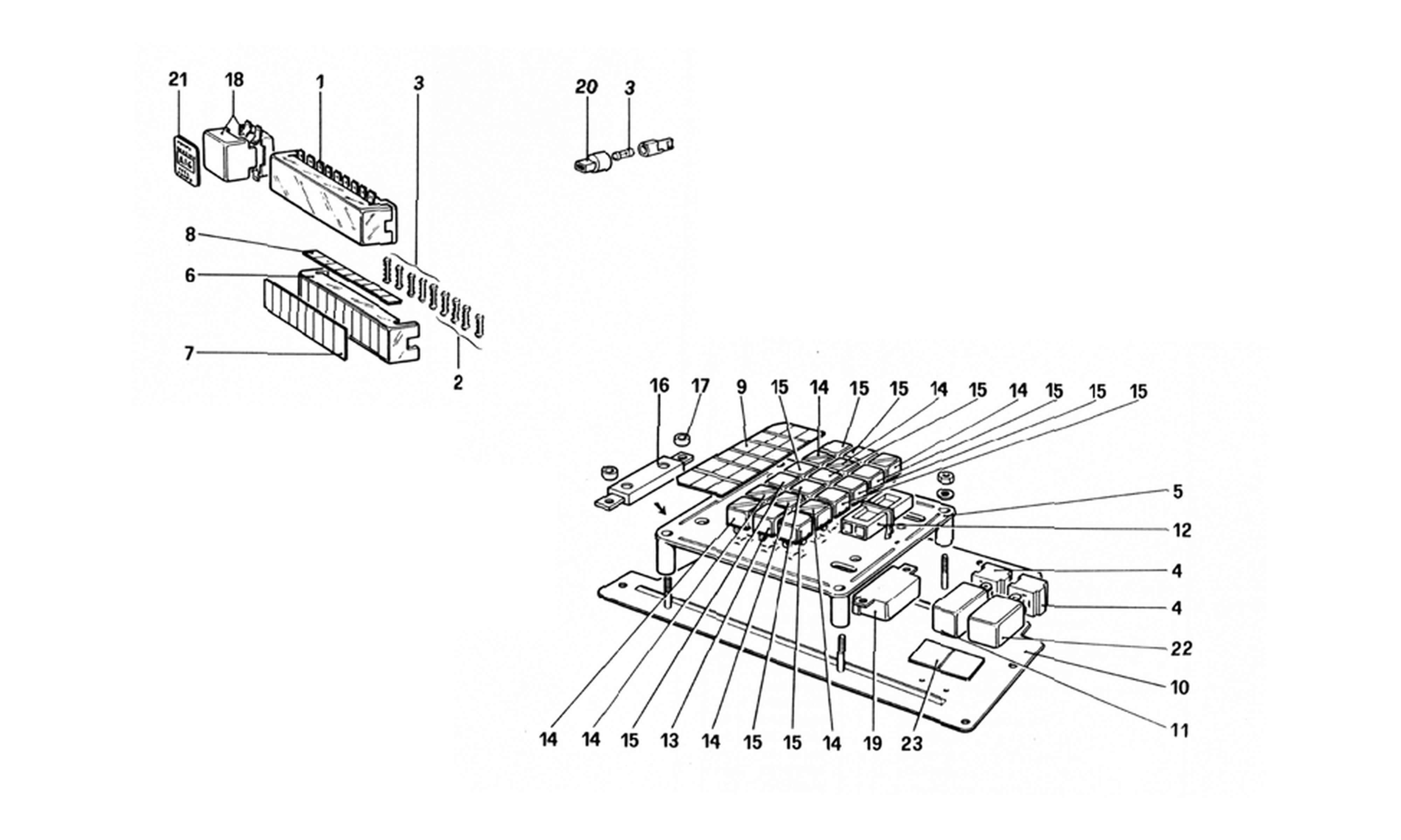 Schematic: Fuses And Relays