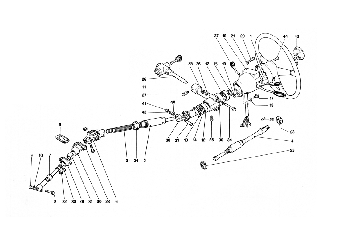 Schematic: Steering Column