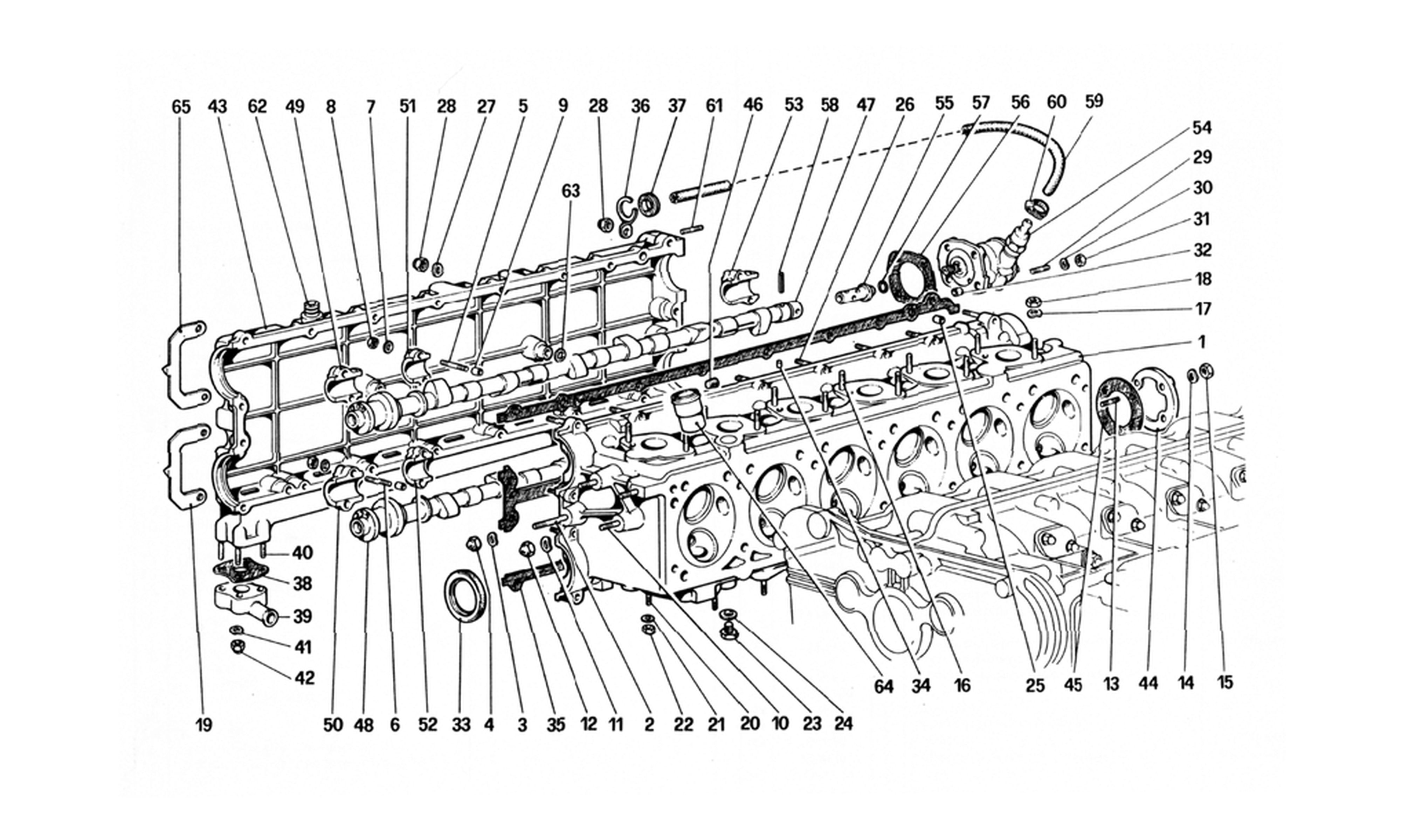 Schematic: Cylinder Head (Right)