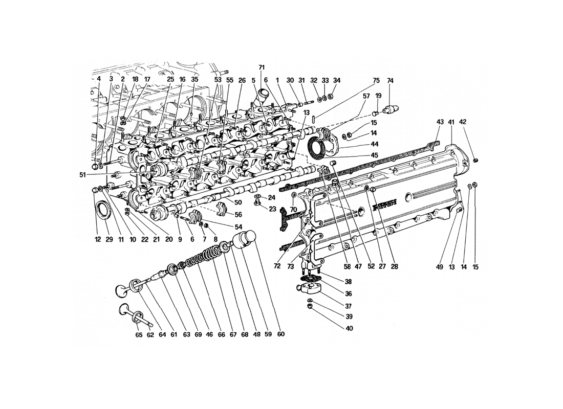 Schematic: Cylinder Head (Left)