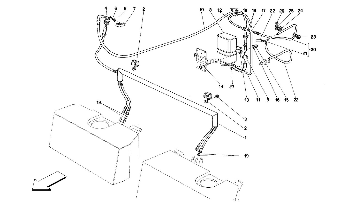 Schematic: Anti-Evaporative Emission Control System