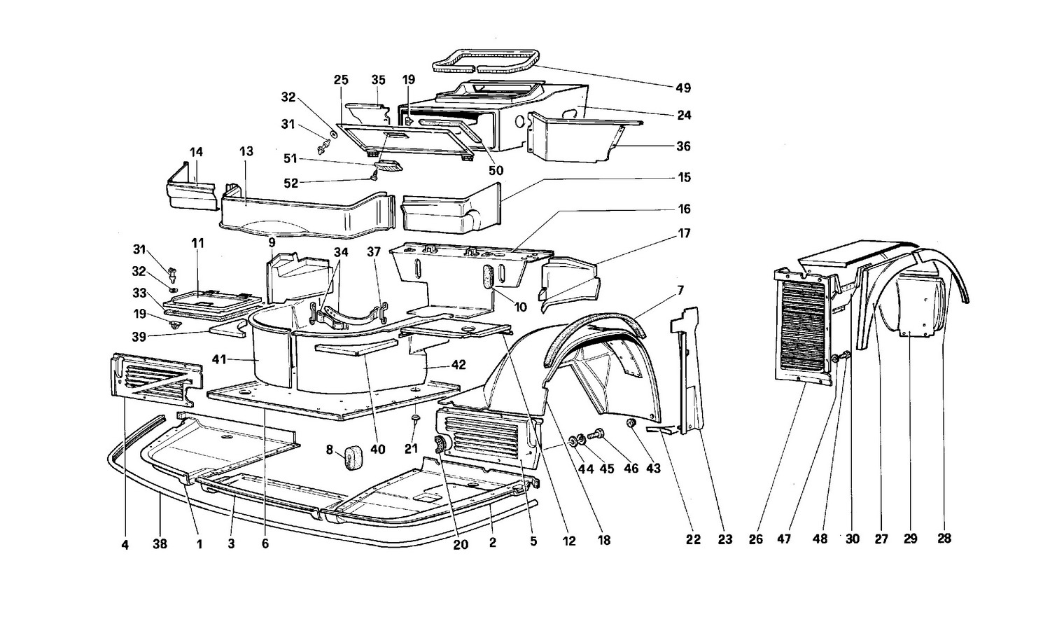 Schematic: Body - Internal Components