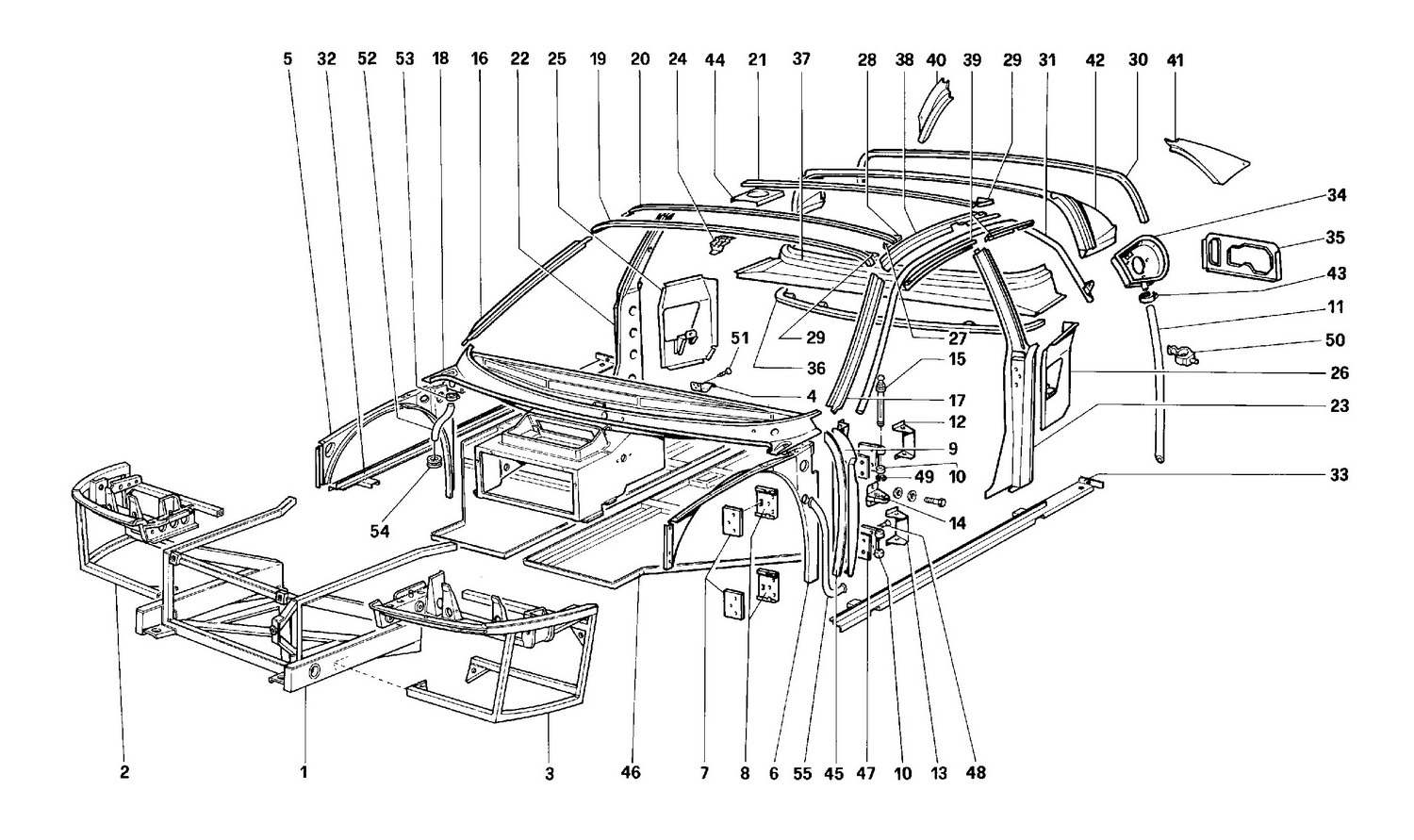 Schematic: Body - Internal Components