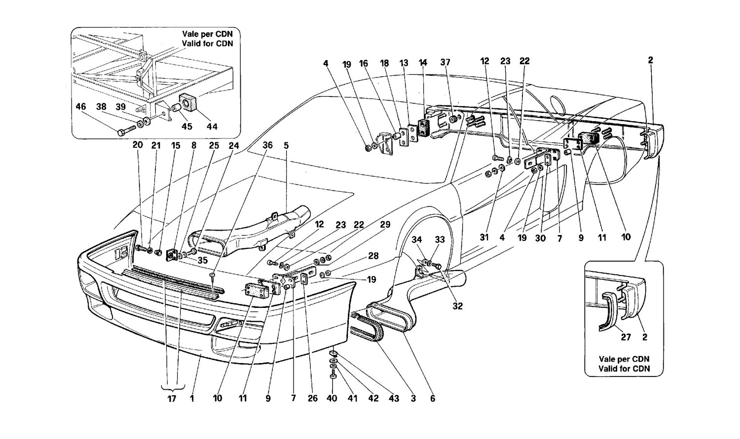 Schematic: Bumpers