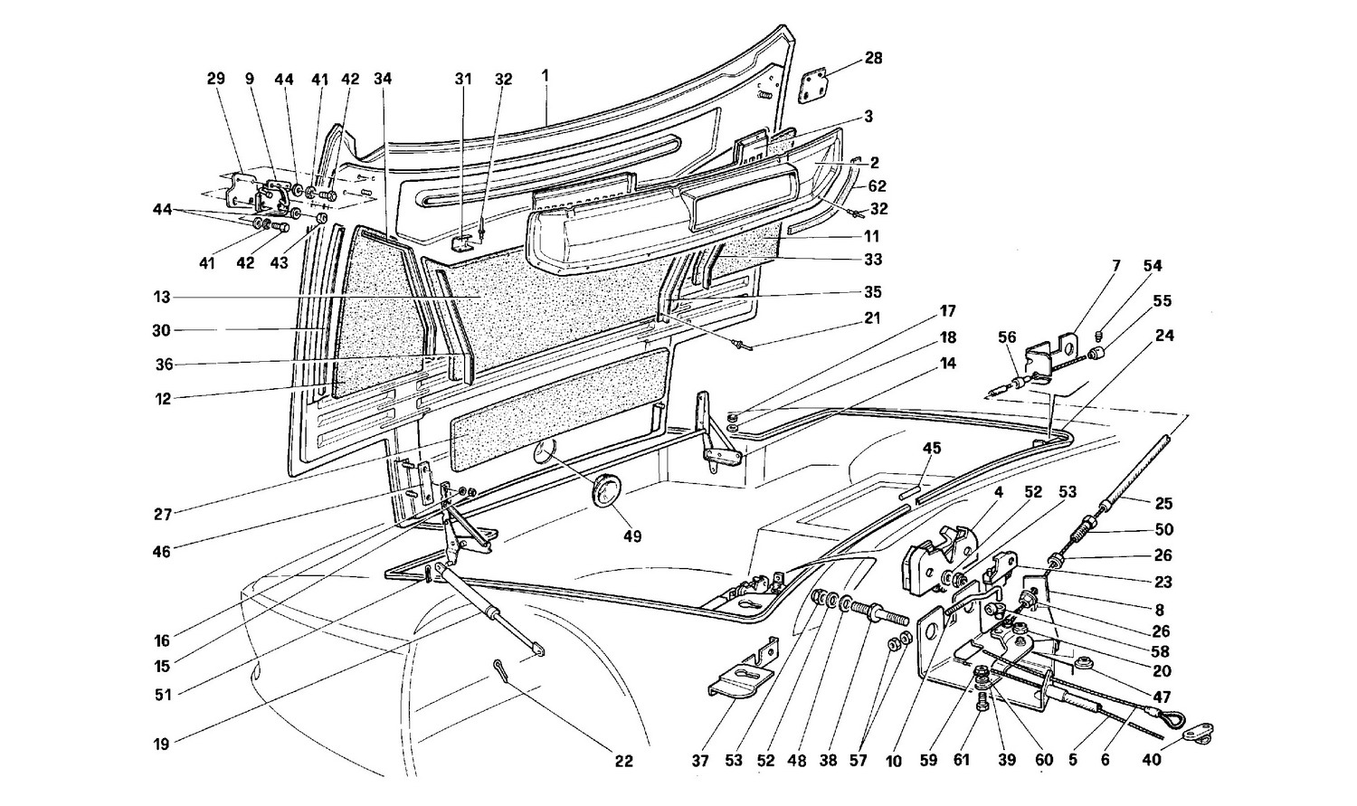 Schematic: Front Hood