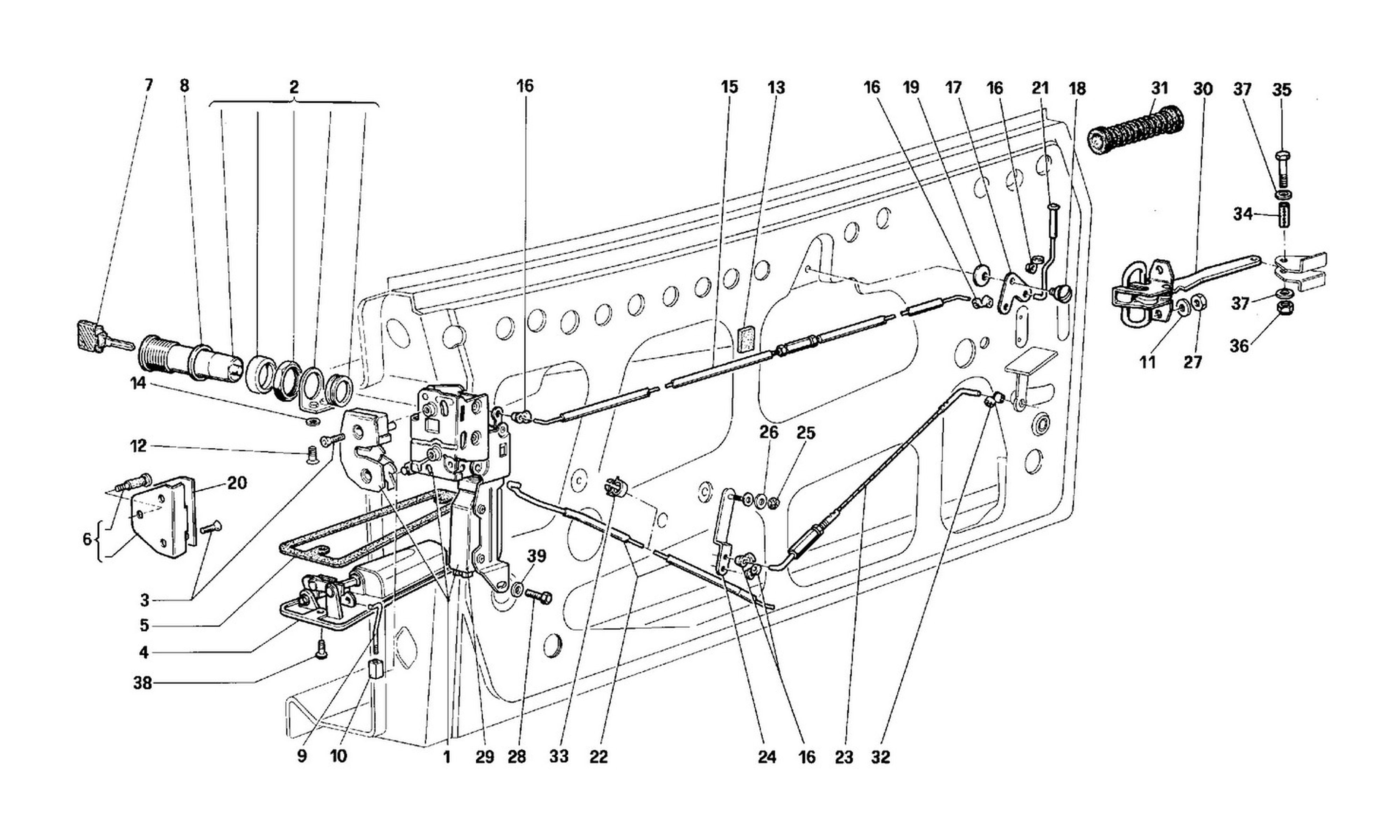 Schematic: Door - Locking Device