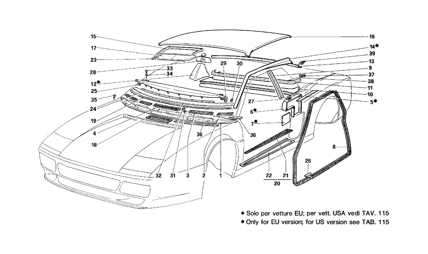 Schematic: Accessories And Trims