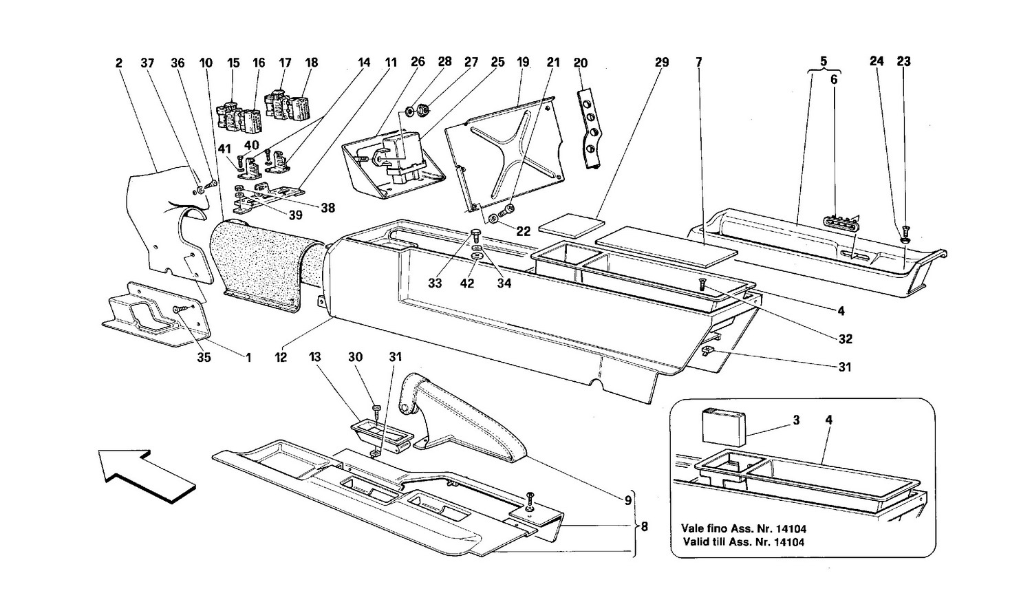 Schematic: Central Tunnel -Not For Usa-