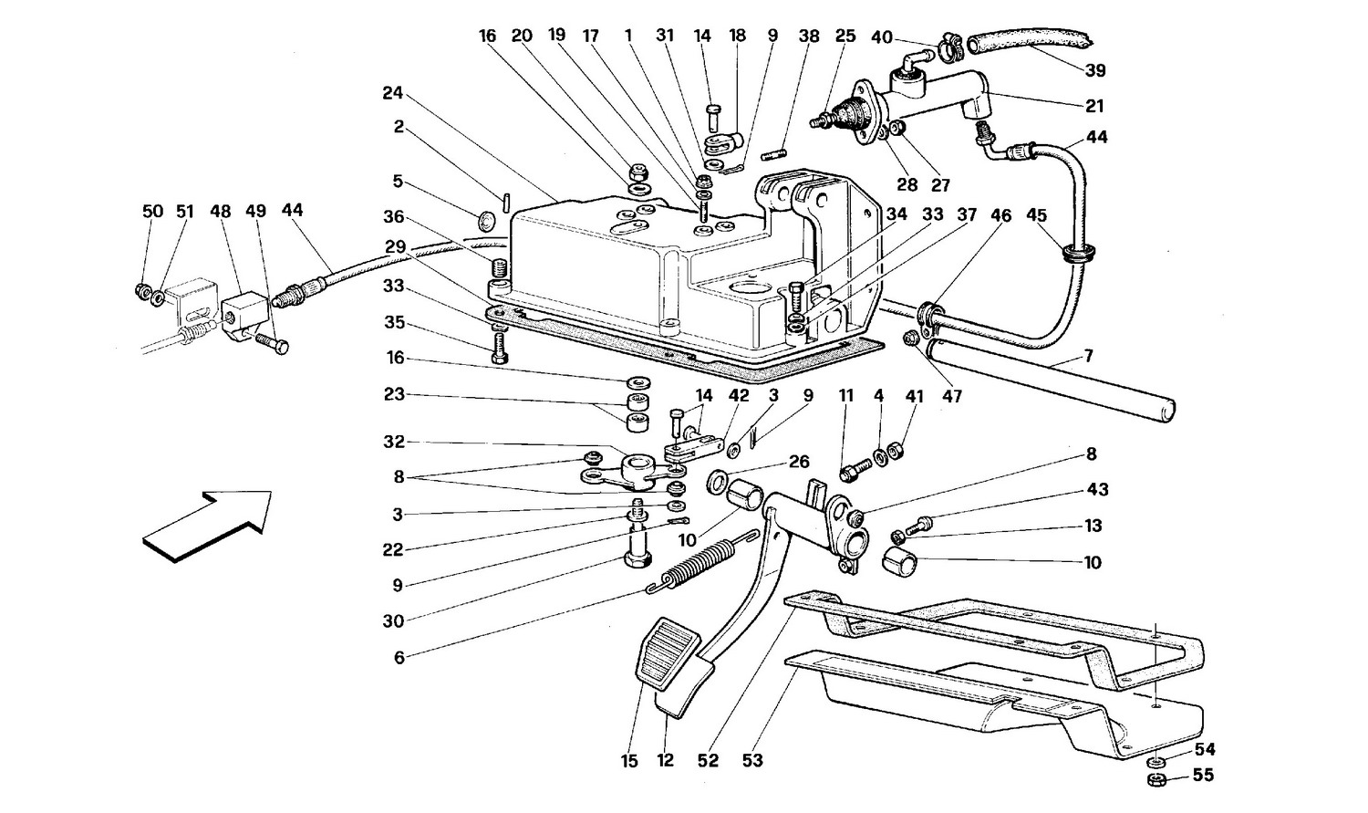 Schematic: Clutch Release Control - Rhd