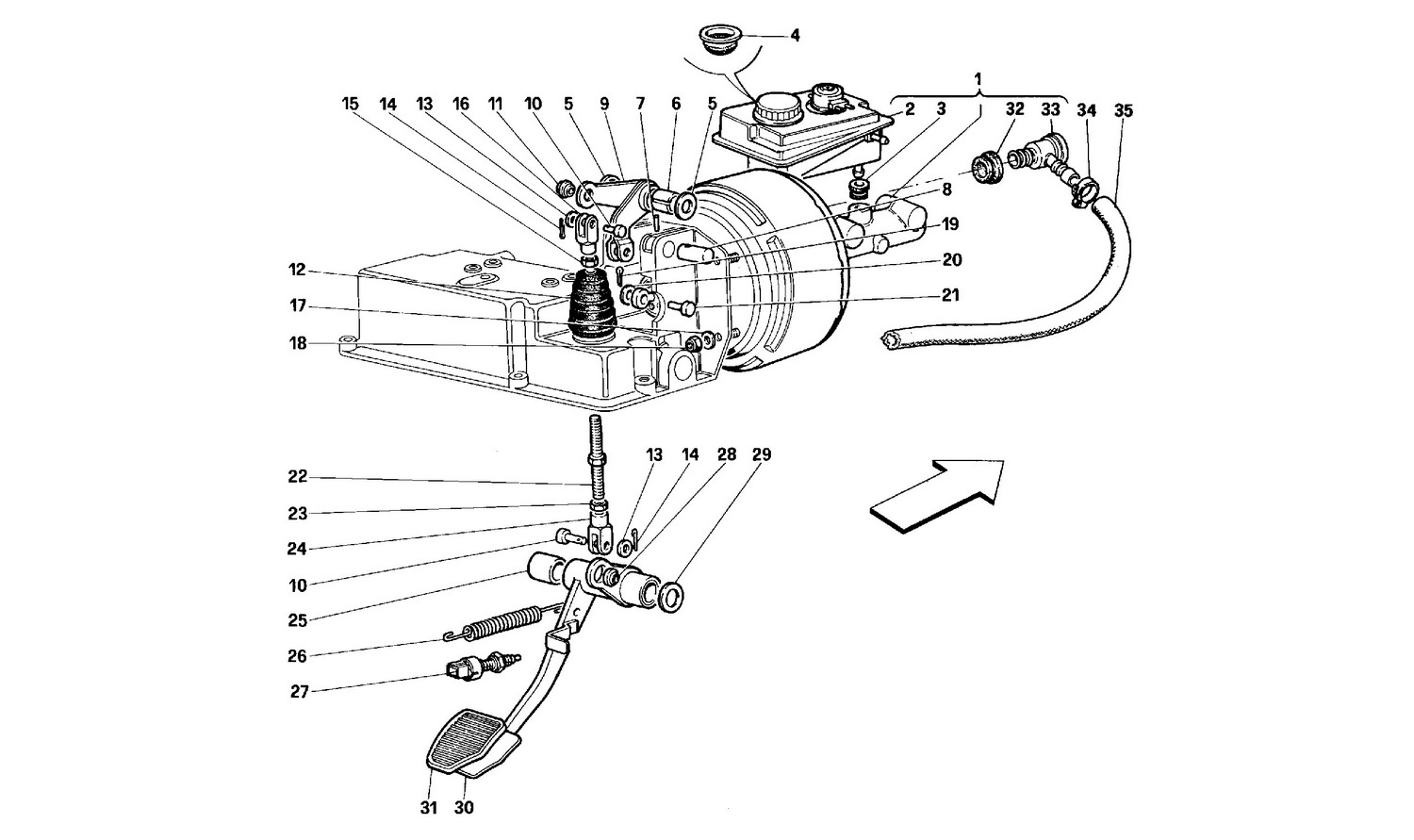 Schematic: Brake Hydraulic System - Rhd