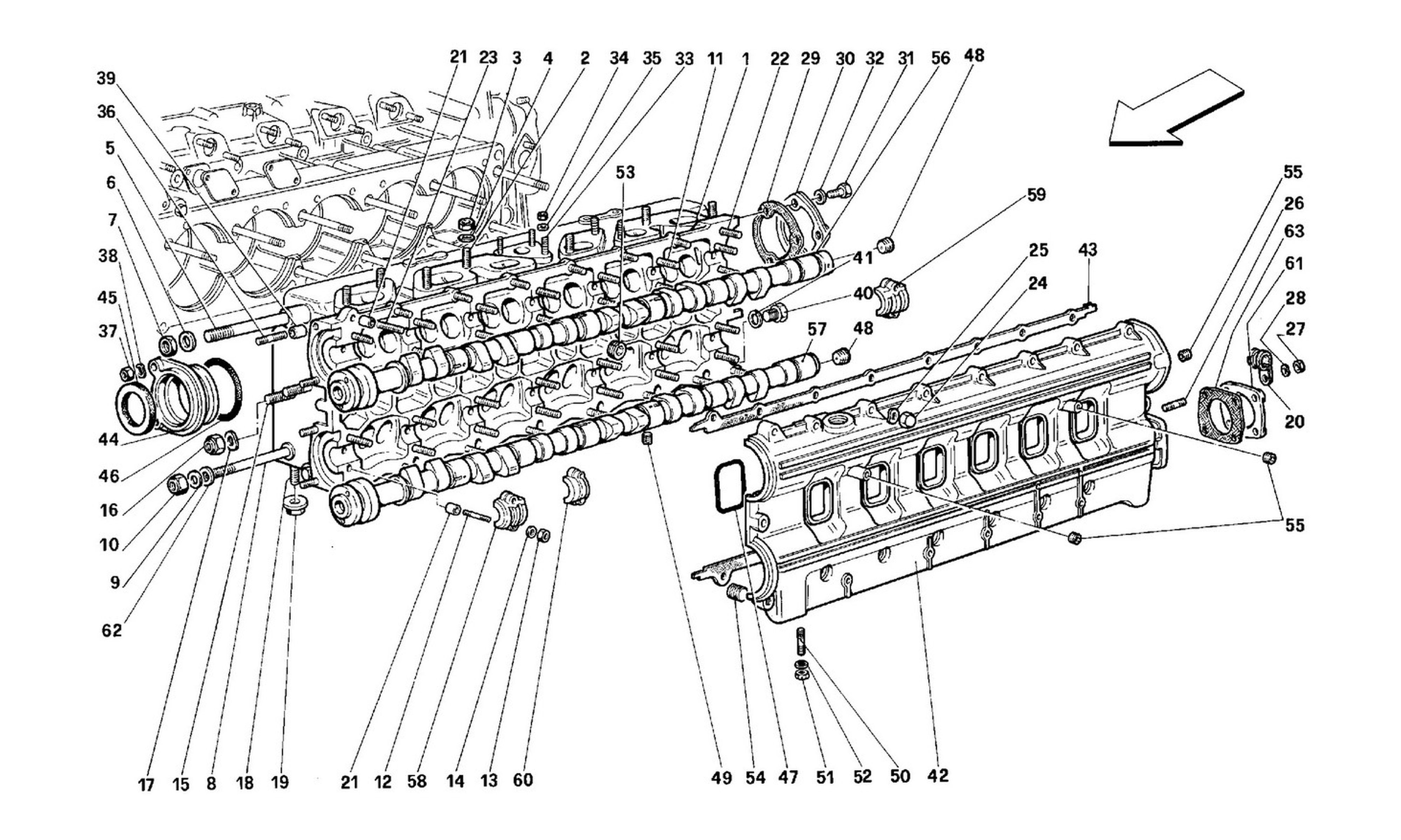 Schematic: Left Cylinder Head