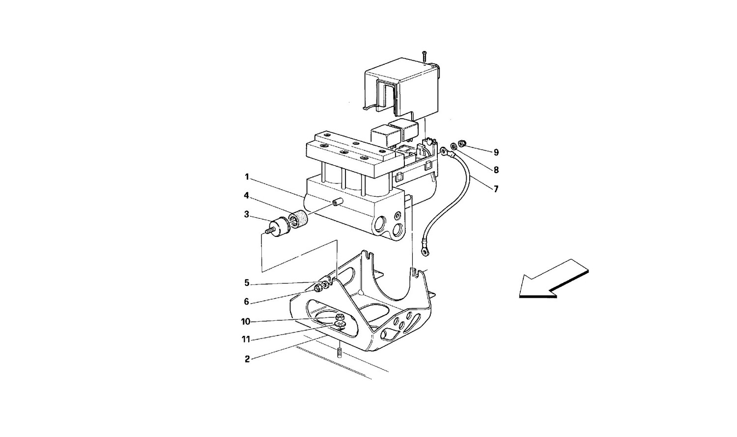 Schematic: Abs Hydraulic Control Unit