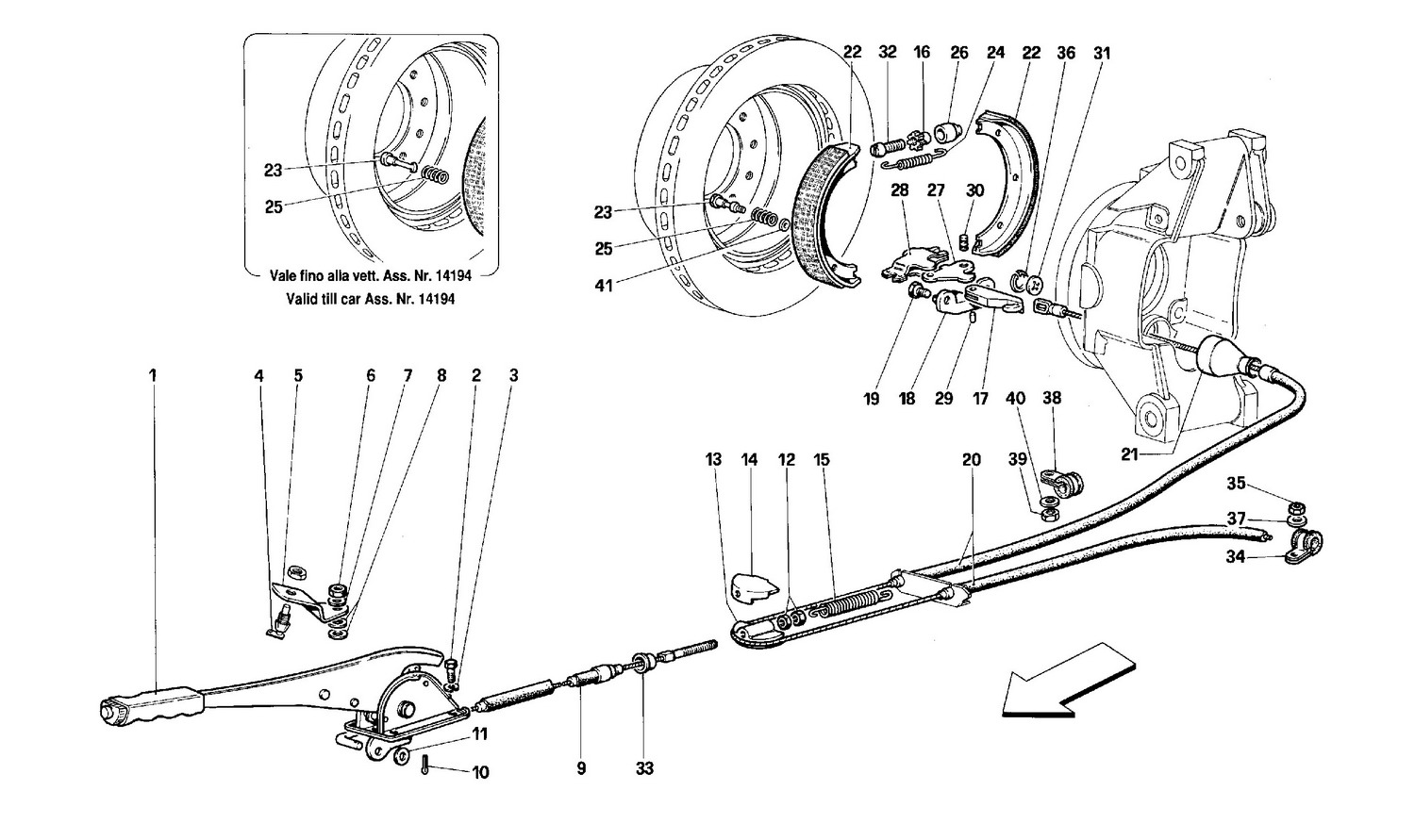 Schematic: Hand - Brake Control