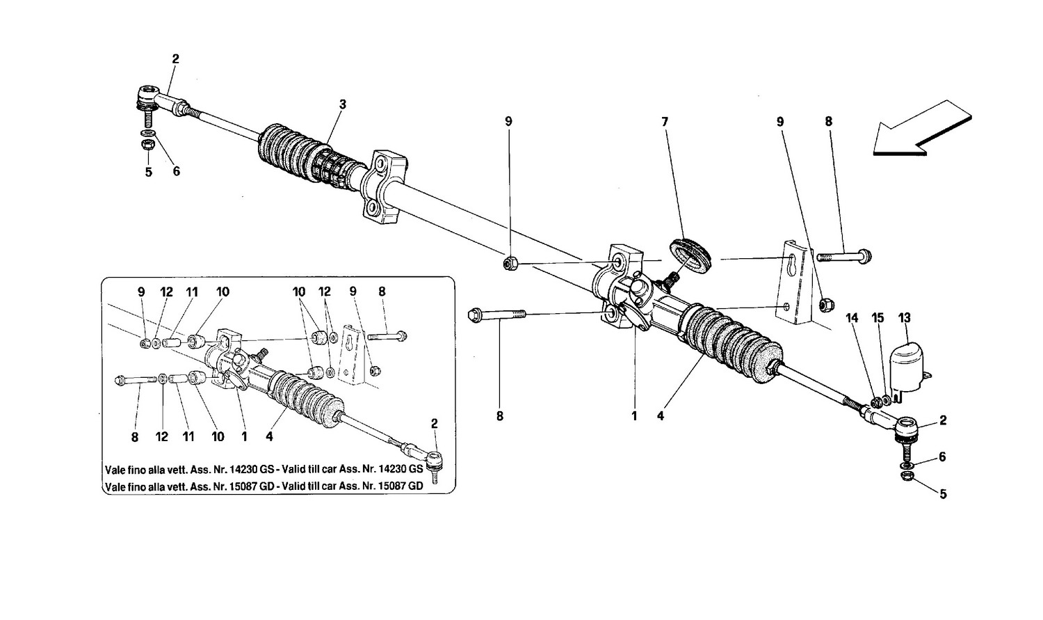 Schematic: Steering Box And Linkage