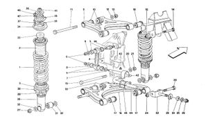 Rear Suspension - Wishbones And Shock Absorbers