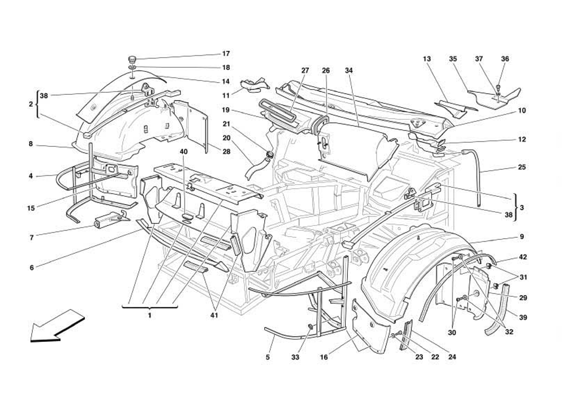 Schematic: Front Structures And Components