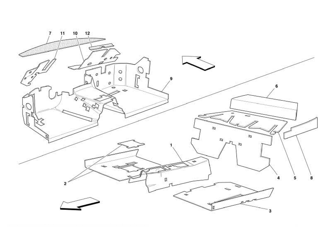 Schematic: Passengers Compartment Insulations -Not For Gd-