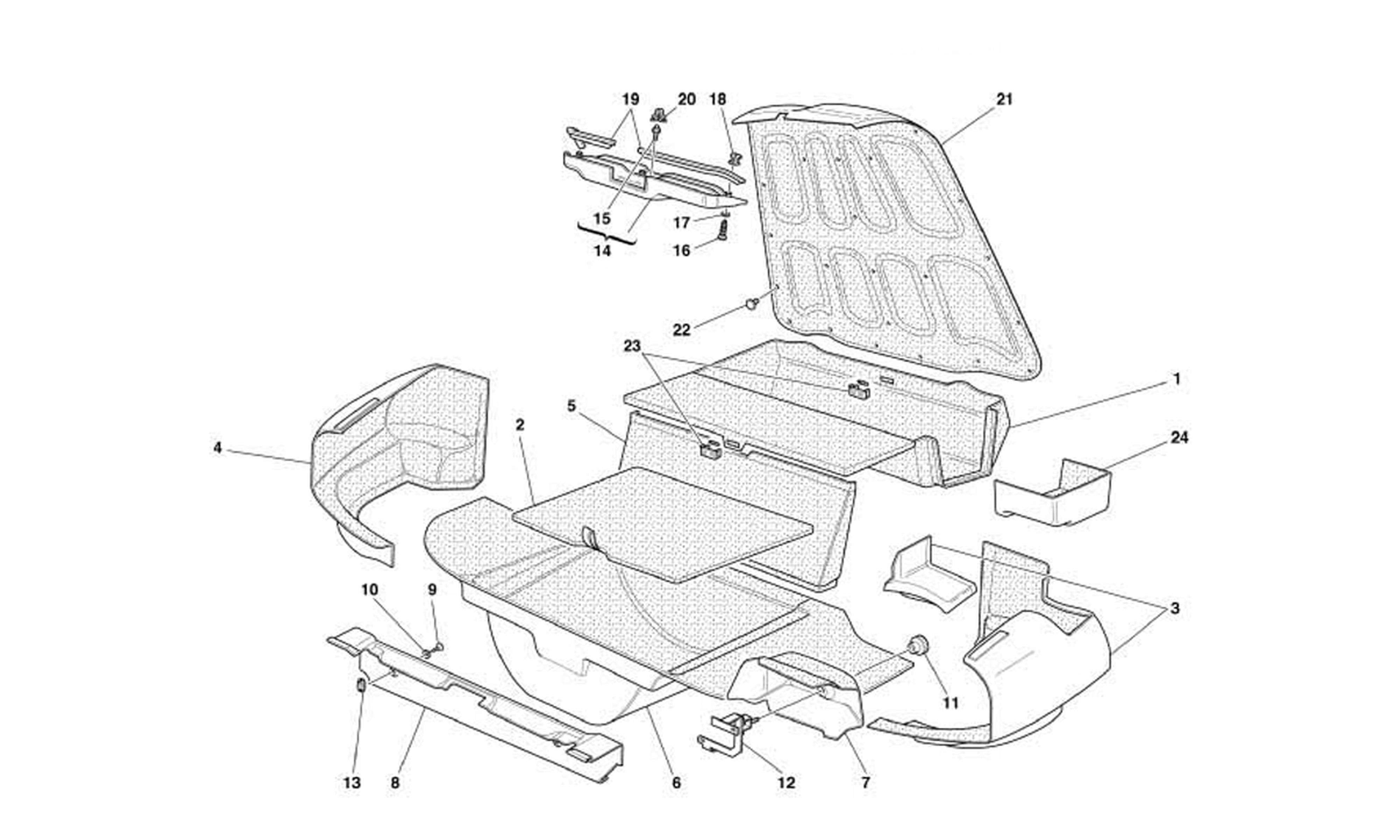 Schematic: Boot Upholstery