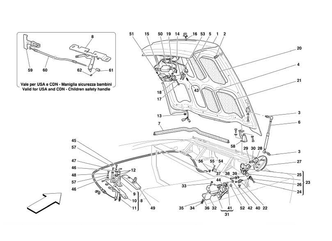 Schematic: Boot Door And Petrol Cover