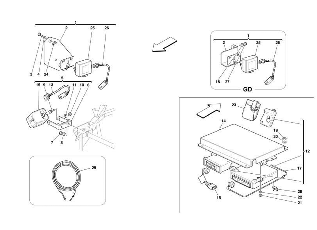 Schematic: Anti-Theft Electrical Boards And Devices