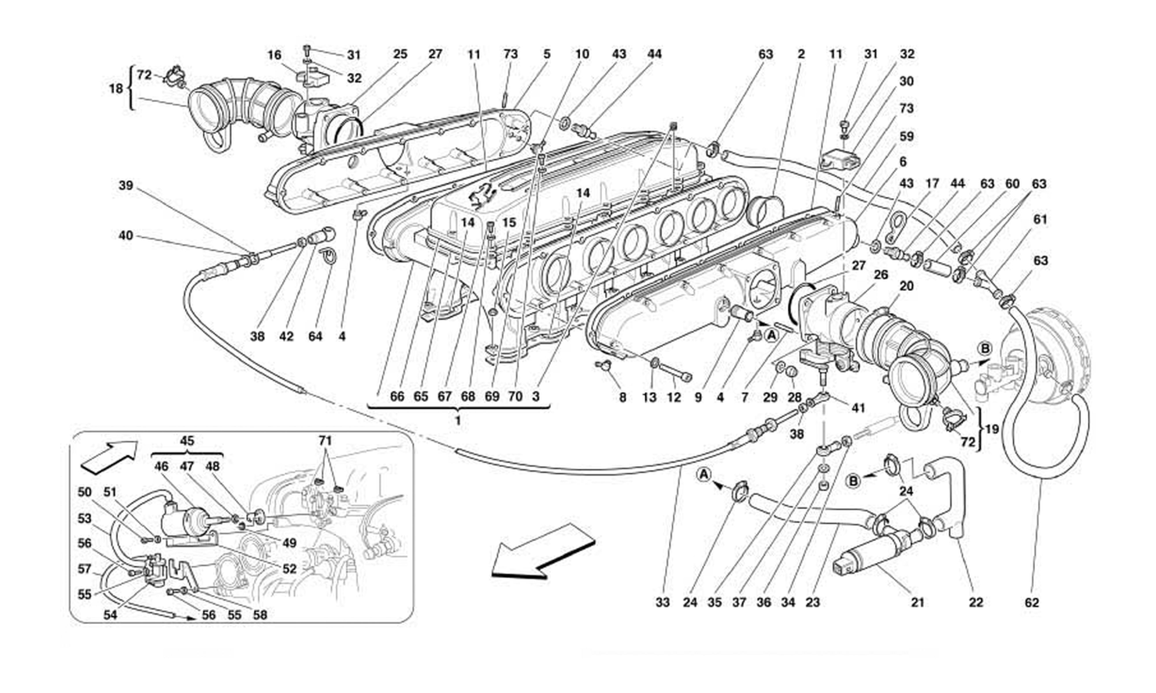 Schematic: Air Intake Manifolds