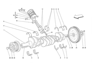 Driving Shaft - Connecting Rods And Pistons