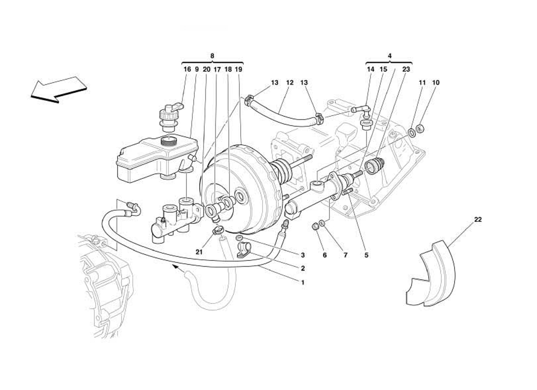 Schematic: Brake And Clutch Hydraulic System