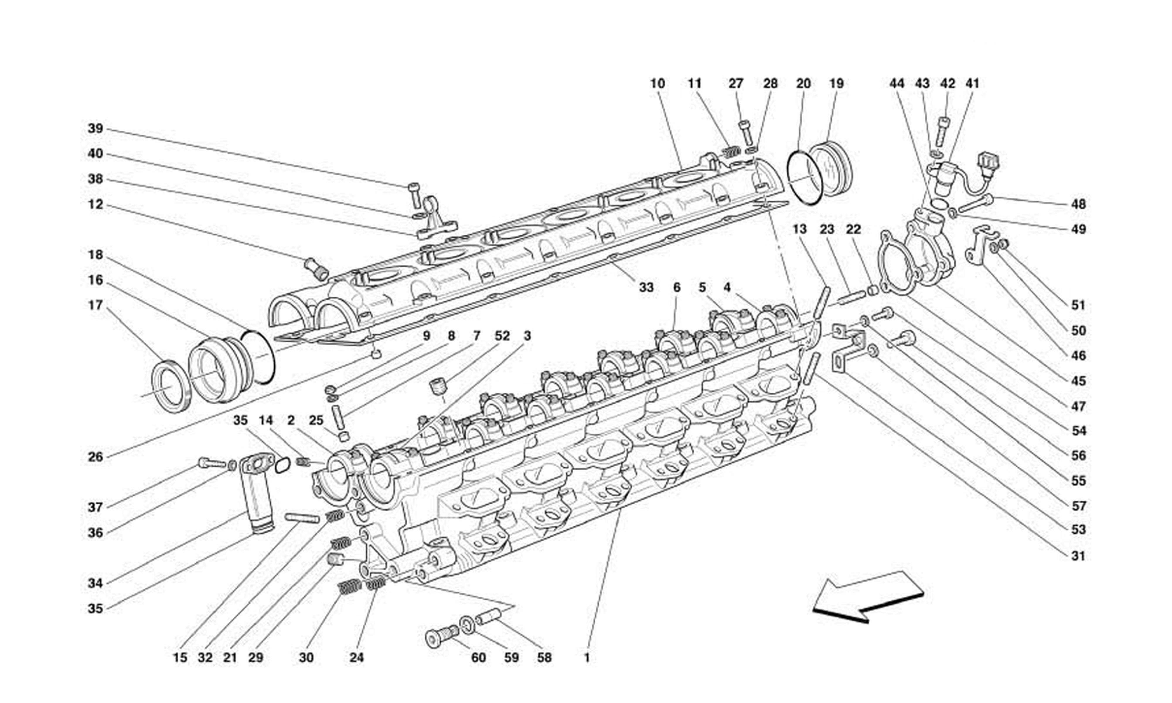 Schematic: R.H. Cylinder Head