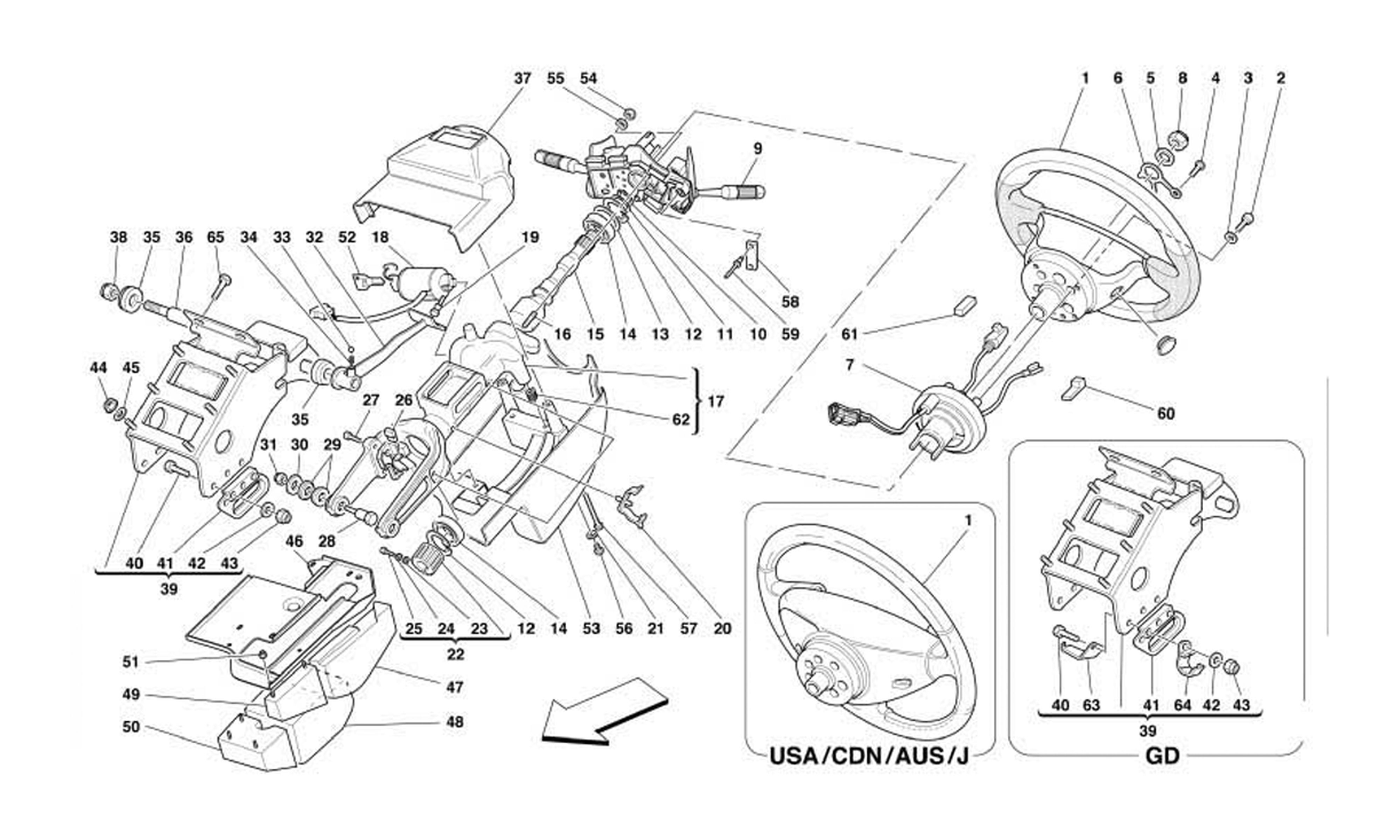 Schematic: Steering Column