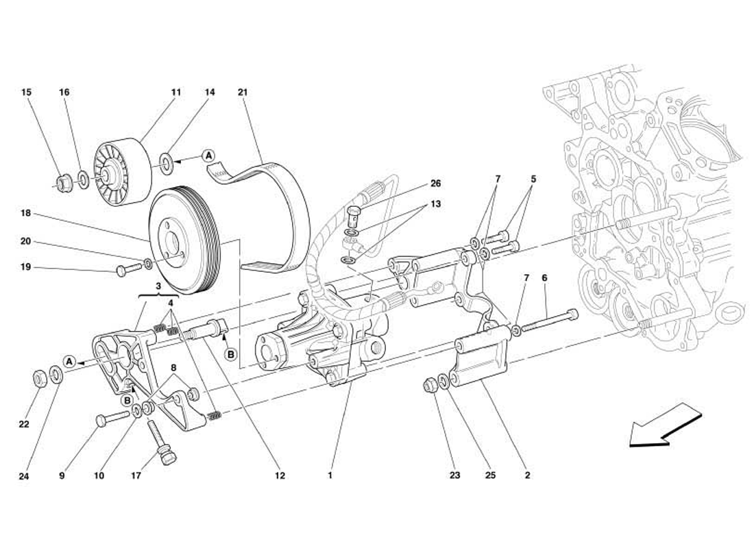 Schematic: Hydraulic Steering Pumps