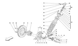 Front Suspension - Shock Absorber And Brake Disc