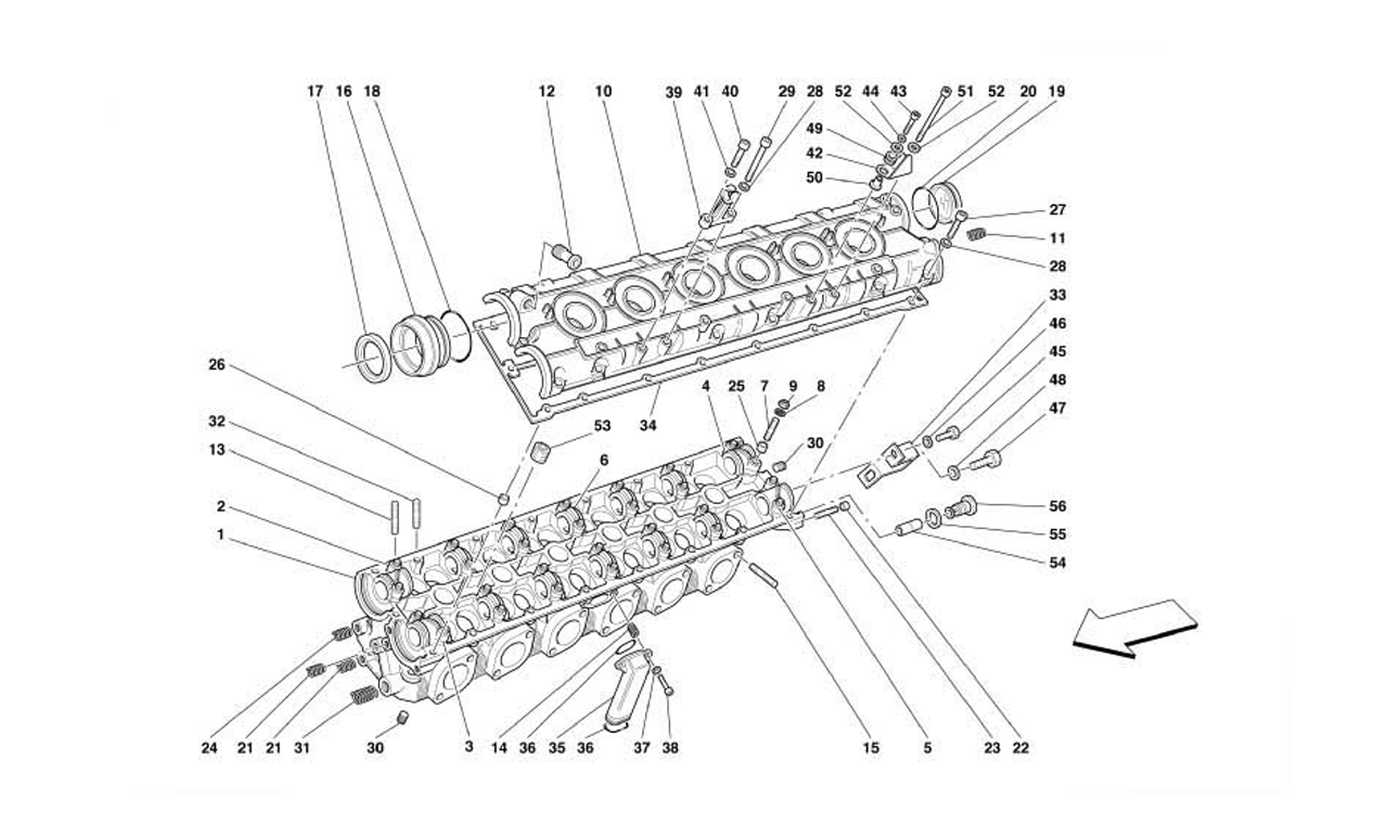 Schematic: L.H. Cylinder Head