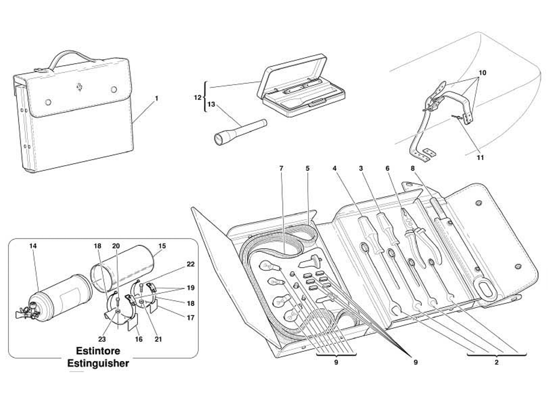 Schematic: Tools Equipment And Fixings