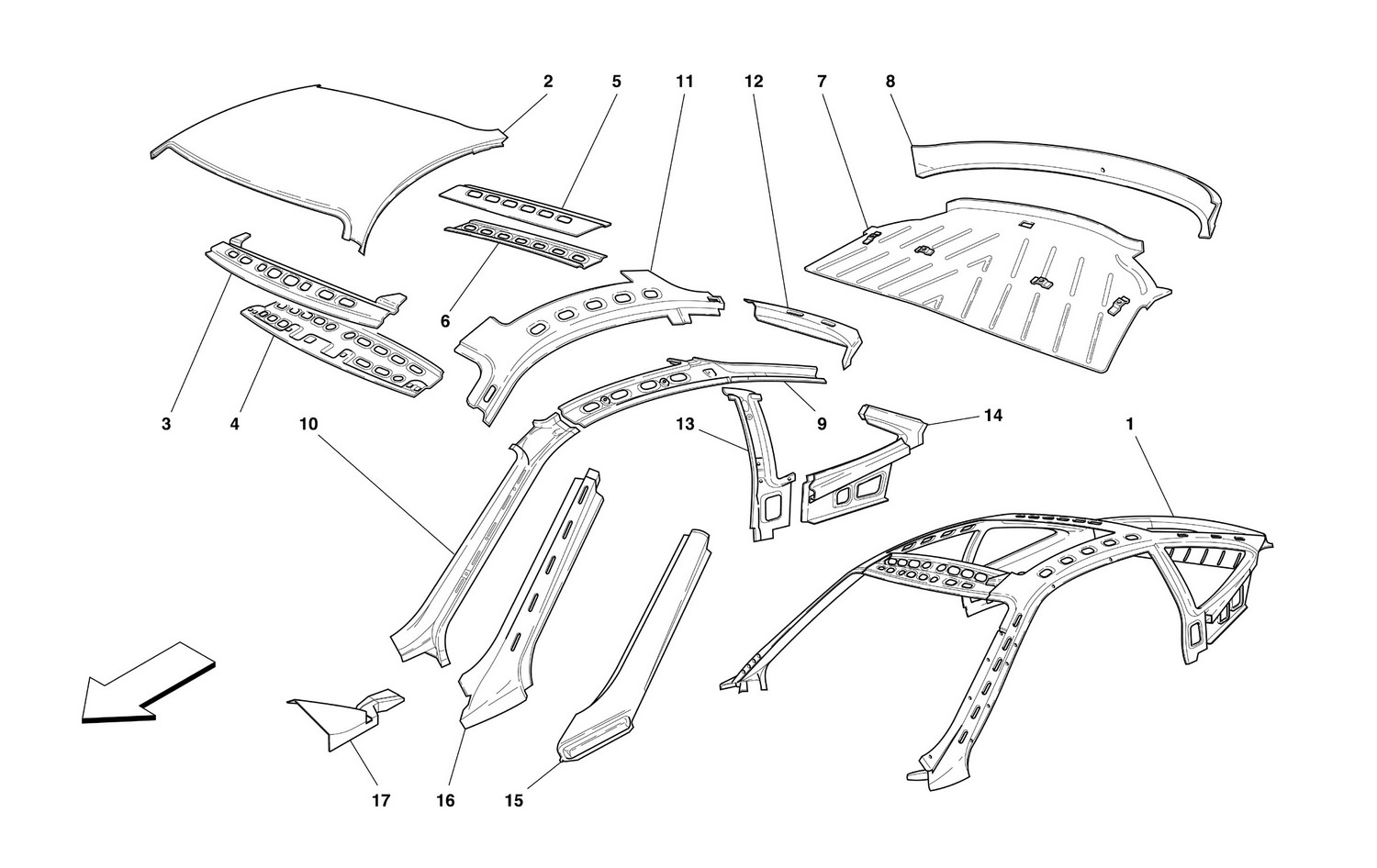 Schematic: Body - Roof