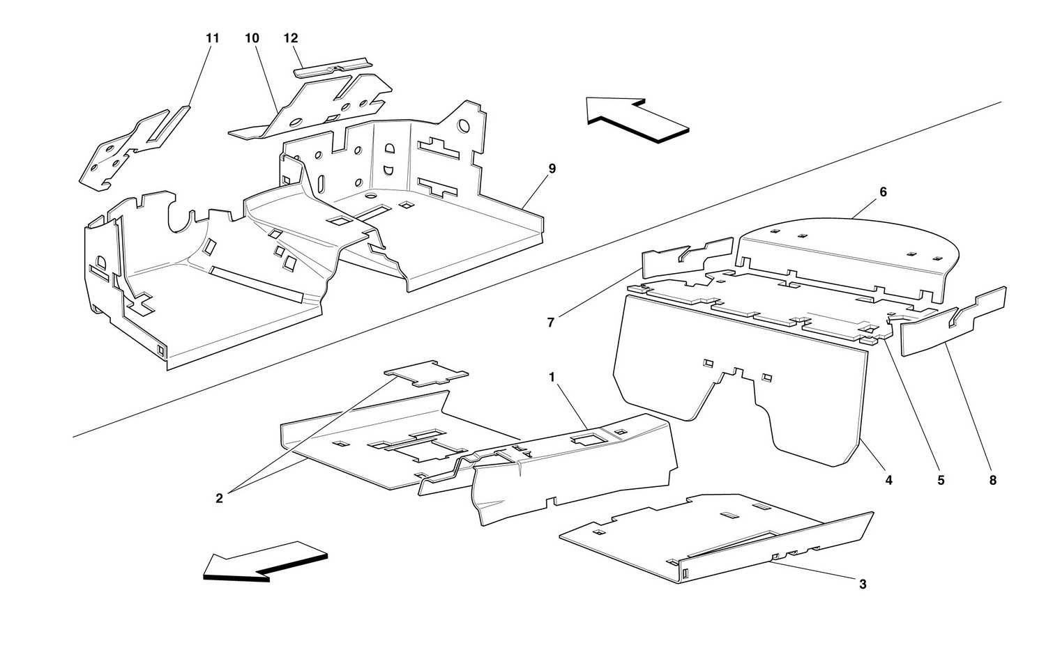 Schematic: Passengers Compartment Insulations -Not For Rhd