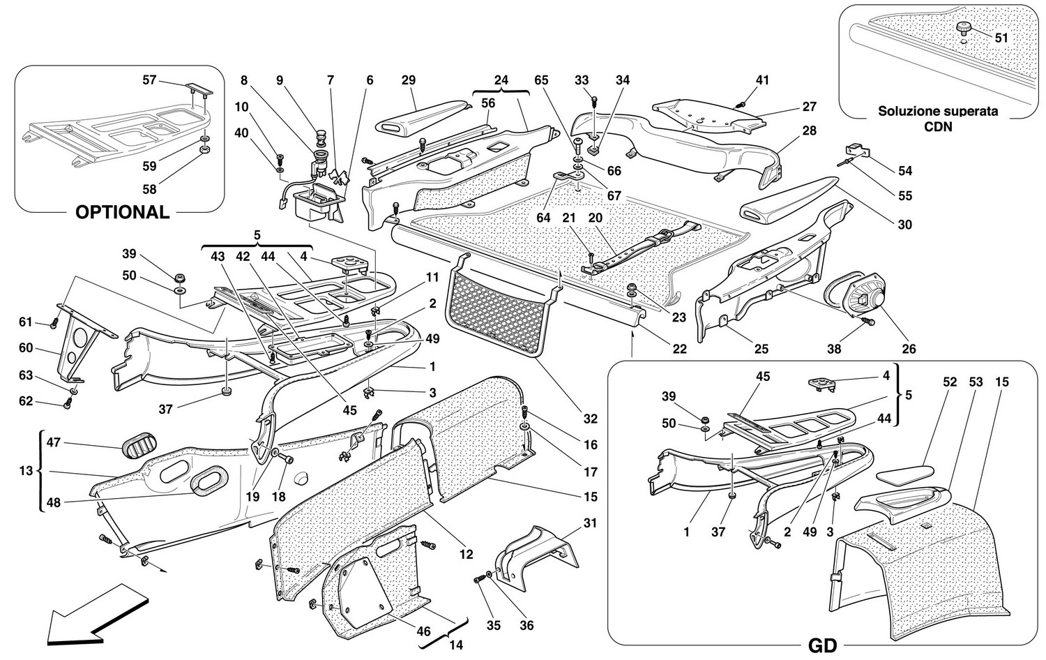 Schematic: Tunnel - Inner Trims