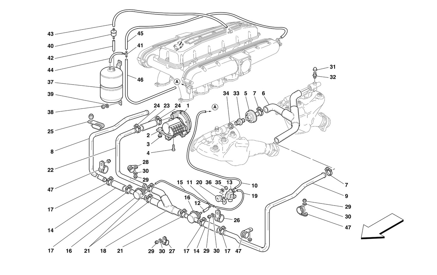 Schematic: Secondary Air Pump