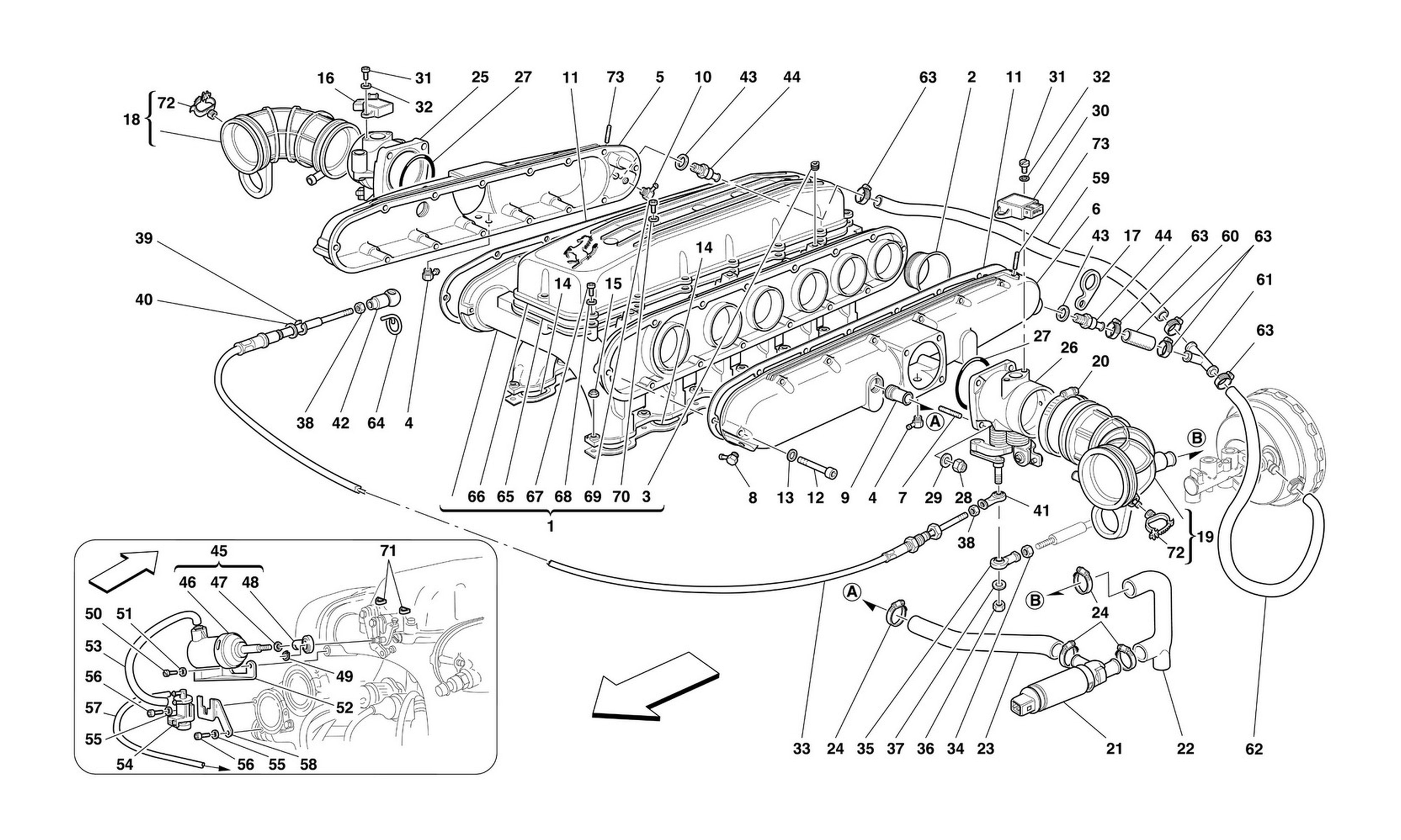 Schematic: Air Intake Manifolds