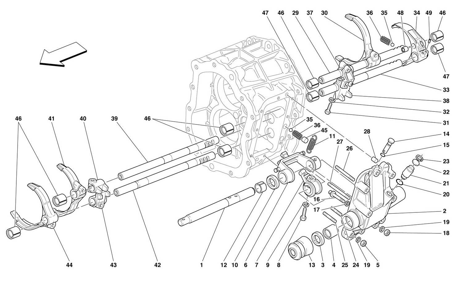 Schematic: Inside Gearbox Controls