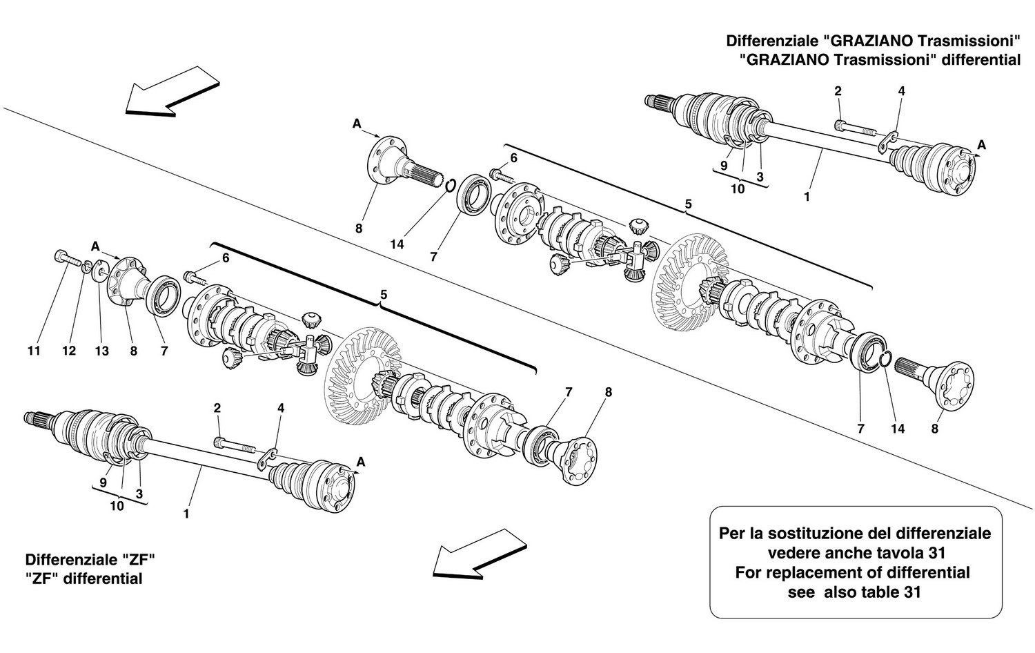 Schematic: Differential And Axle Shaft