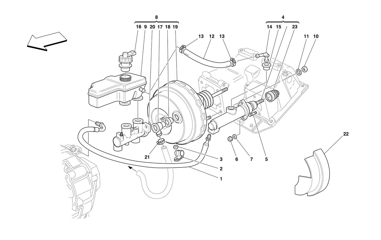 Schematic: Brake And Clutch Hydraulic System