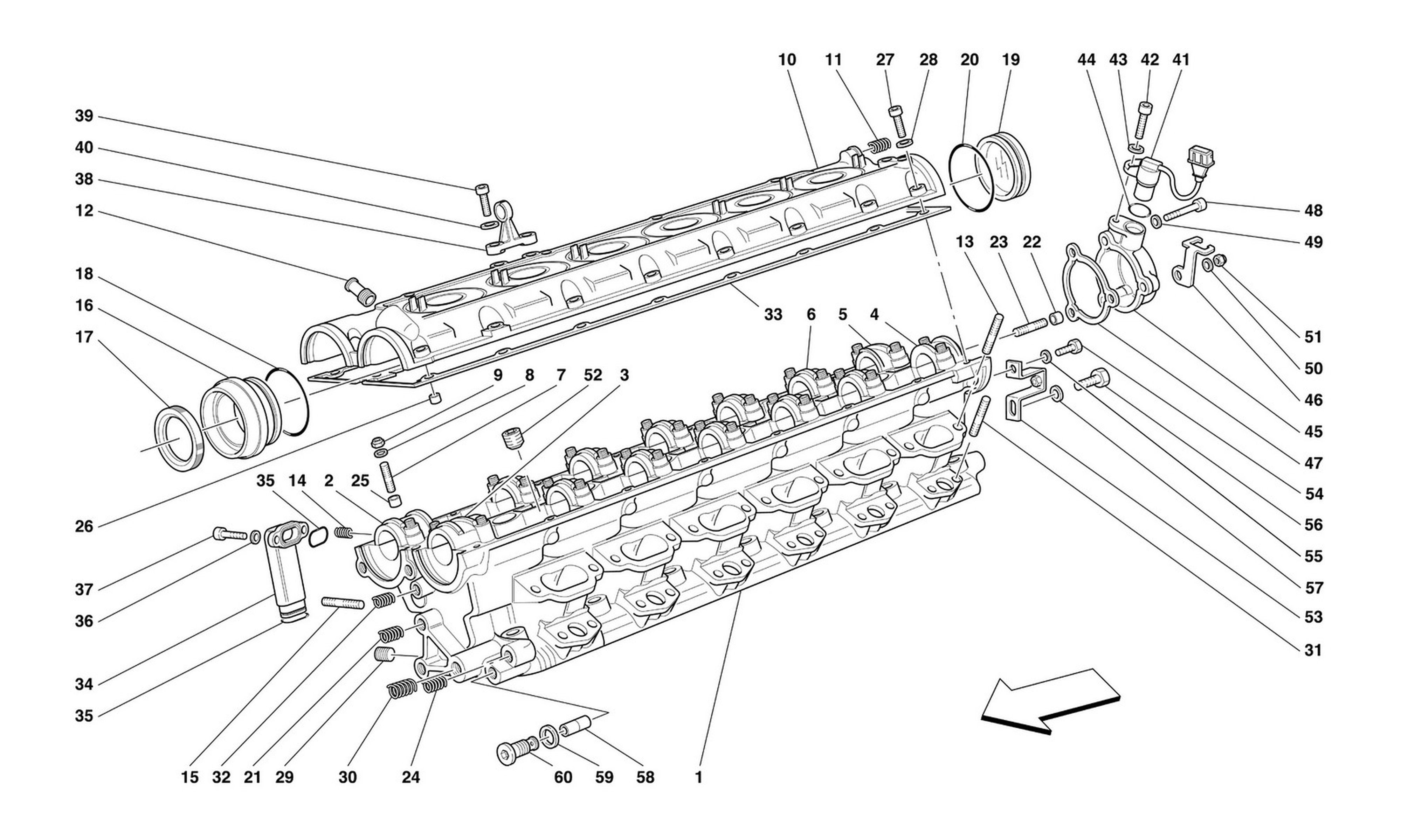 Schematic: R.H. Cylinder Head