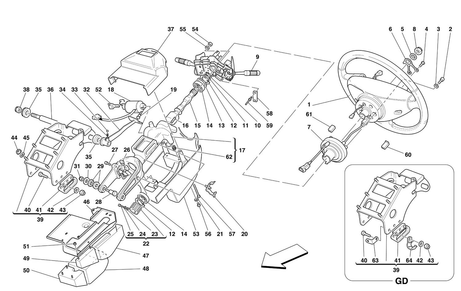 Schematic: Steering Column