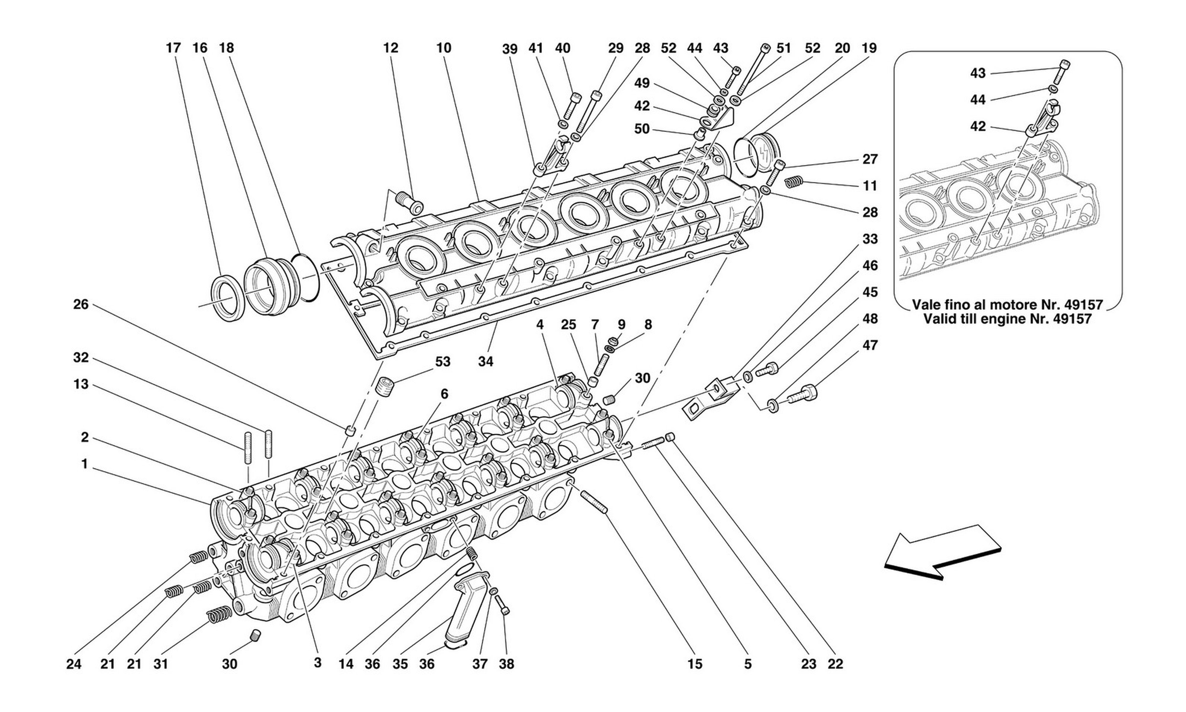 Schematic: L.H. Cylinder Head