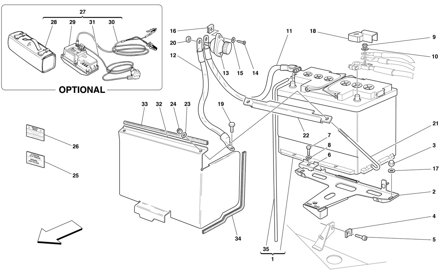 Schematic: Battery