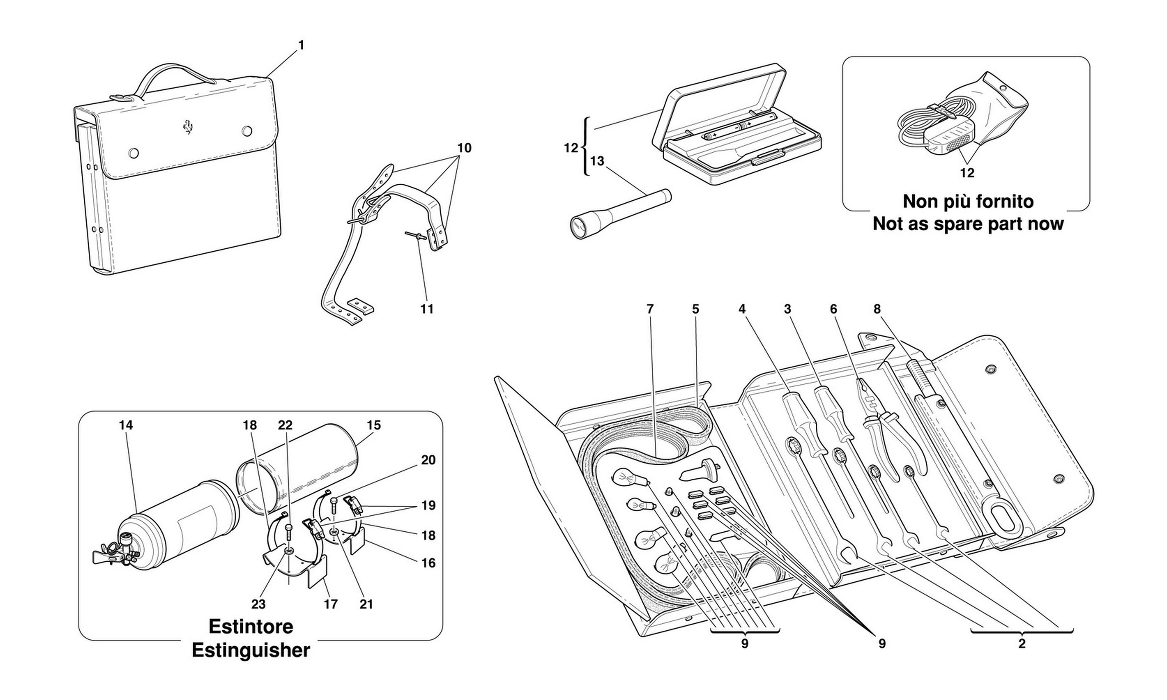 Schematic: Tools Equipment And Fixings