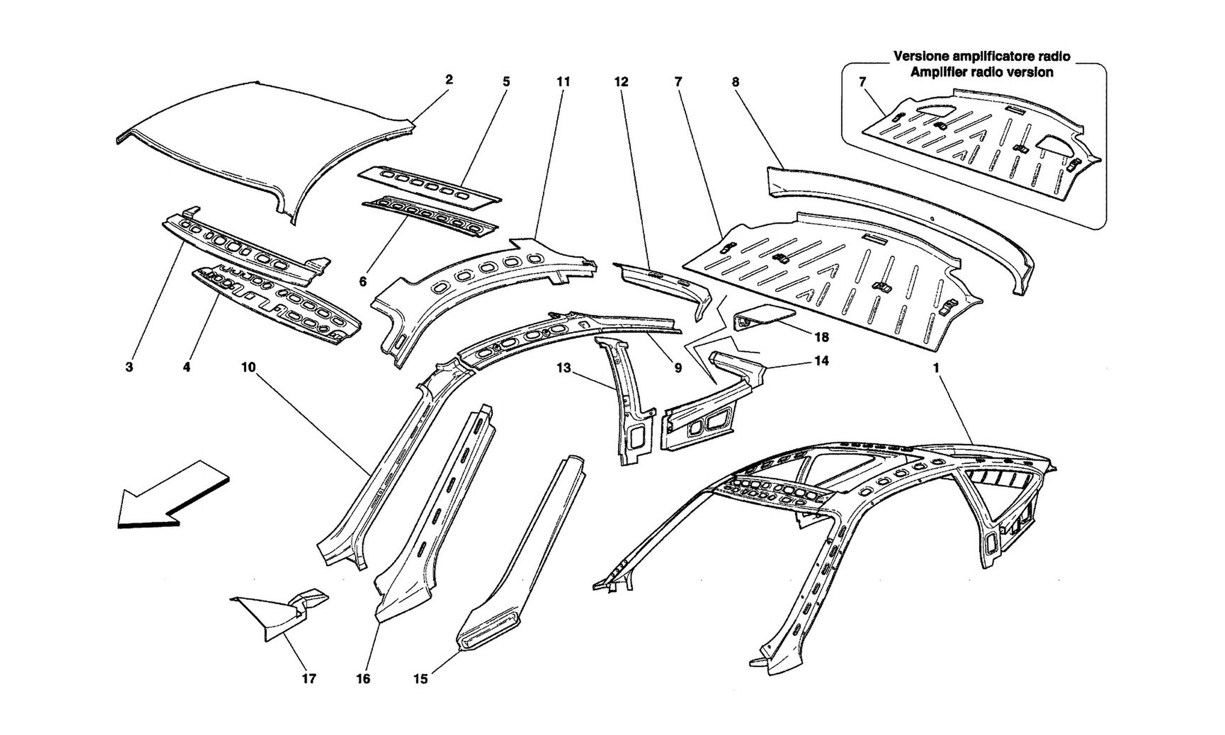 Schematic: Body - Roof