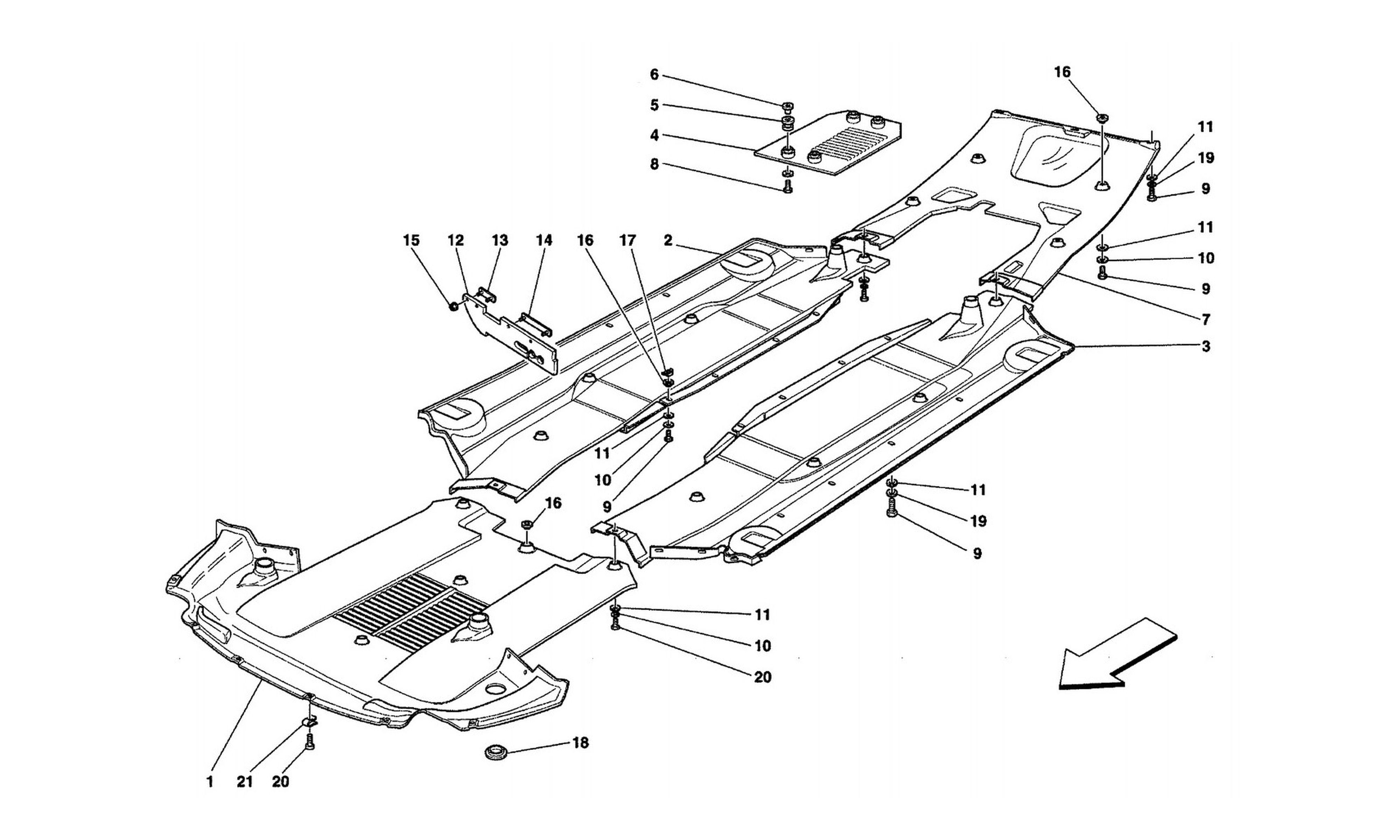 Schematic: Flat Floor Pan