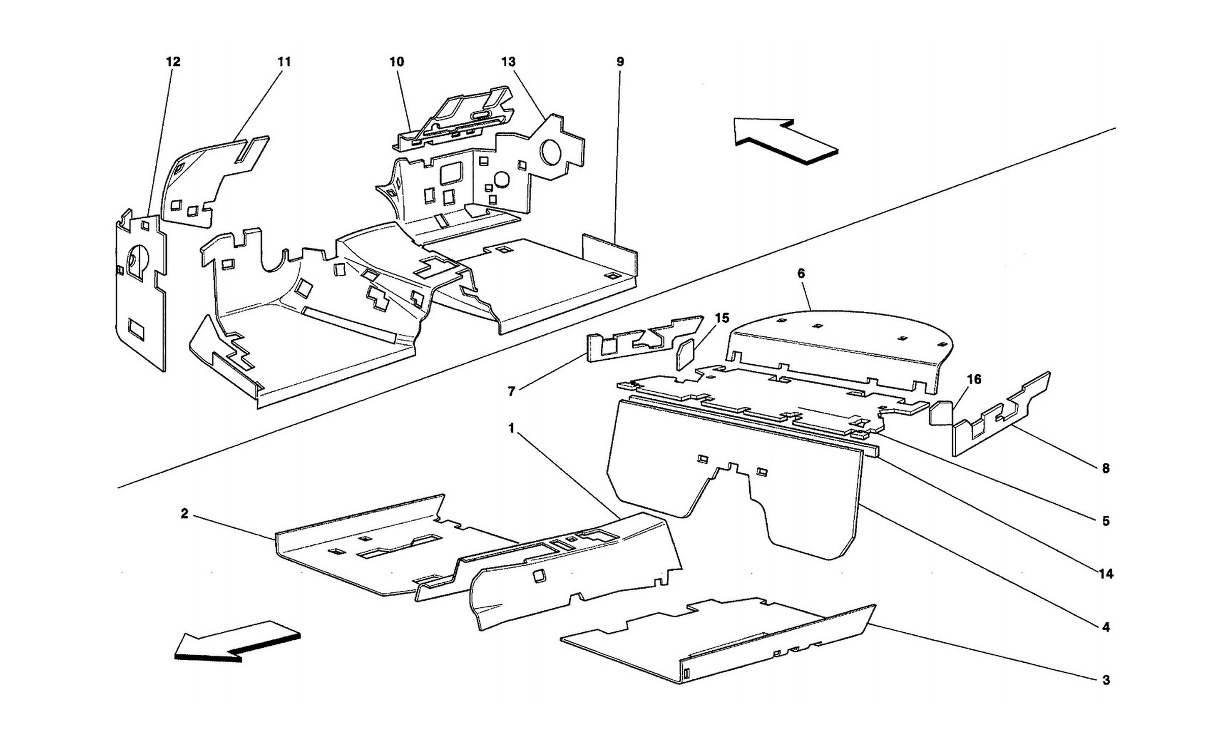 Schematic: Passengers Compartment Insulations - Lhd