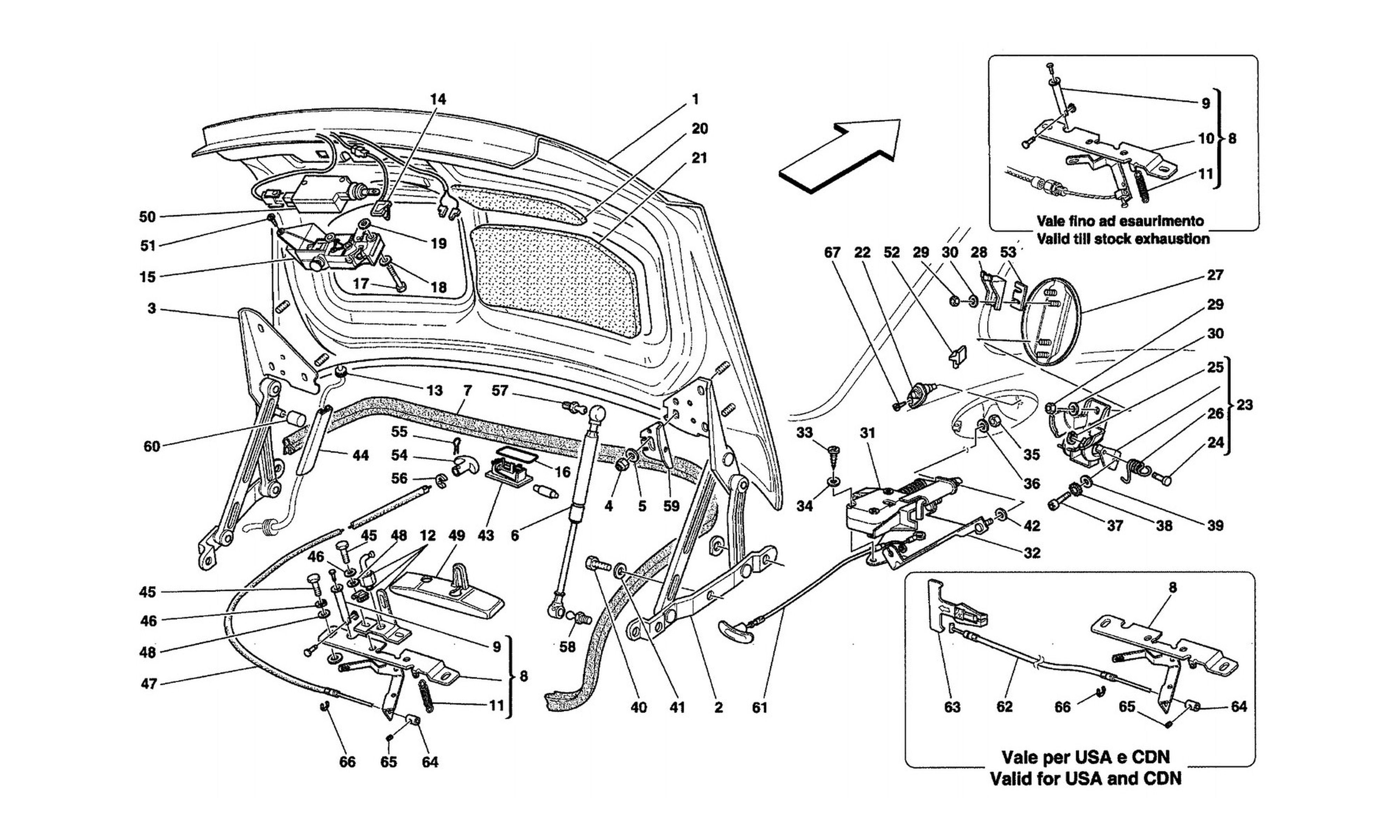 Schematic: Boot Door And Petrol Cover